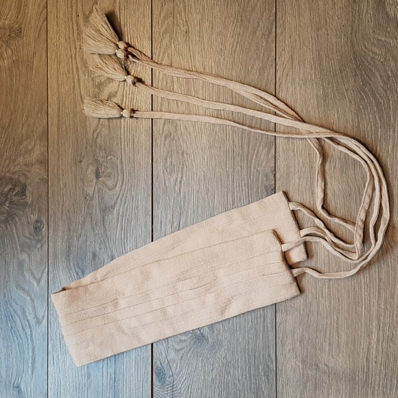 Ladies lace accent boho free people long sleeved synch waistband jumpsui… - Picture 10 of 17